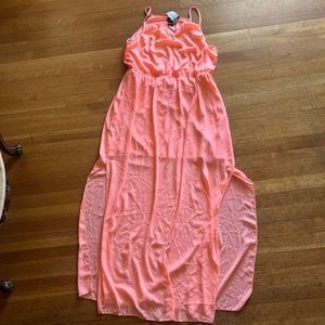 Rue21 Salmon Colored Maxi Dress Size XL
